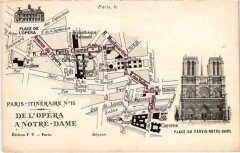 Paris carte map plan