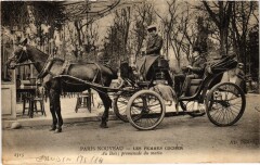 Paris Les femmes cocher au Bois promenade du matin Transport