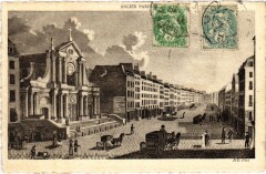 Carte postale ancienne Ancien Paris Eglise Saint-Roch
                                
