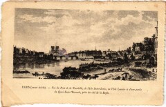 Ancien Paris Pont de la Tournelle
