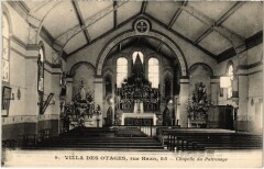 Carte postale ancienne Villa des Otages, rue Haxo, 85 - Chapelle du Patronage
                                                                     à Paris 20e
                                