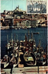 Marseille Le Vieux Port et Notre-Dame de la Garde à Marseille