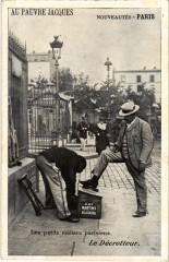 Carte postale ancienne Paris Petits Metiers le Decrotteur
                                
