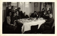 Carte photo 14 fevrier 1960 vie d'une famille a Paris