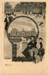 Paris Le Luxembourg Litho