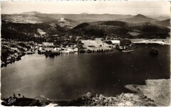 Vue Generale aerienne du Lac Chambon France