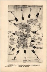 Ile-de-Brehat Map Postcard