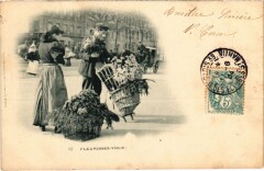 Paris Petits Metiers la marchande de fleurs