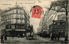Carte postale ancienne Rue de la Gaîté
                                                                     à Paris 14e
                                