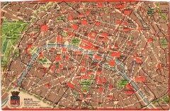 Paris carte map plan