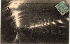 Carte postale ancienne Métropolitain Station Souterraine du Temple
                                                                     à Paris 3e
                                