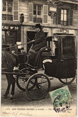 Paris Les femmes cocher Mme Dufaut Transport