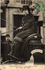 Paris Les femmes cocher Mme Dufaut Transport