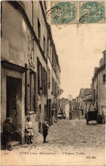 Carte postale ancienne L'Impasse Trainée
                                                                     à Paris 18e
                                