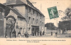 Chatenay - Restaurant Gouzy - Grande Rue Et Carrefour De La Fontaine Ste