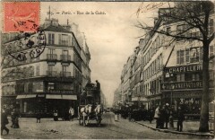 Carte postale ancienne Rue de la Gaîté
                                                                     à Paris 14e
                                