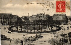 Carte postale ancienne Place d'Italie
                                                                     à Paris 13e
                                