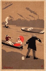 Carte postale ancienne Grenelle
                                                                     à Paris 15e
                                