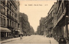 Carte postale ancienne Rue de Passy
                                                                     à Paris 16e
                                