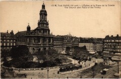 Tout Paris 137 9e Eglise et Place de la Trinite