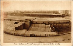 Carte postale ancienne Le Parc des Princes recouvert en plaques ondulées everite
                                                                     à Paris 16e
                                