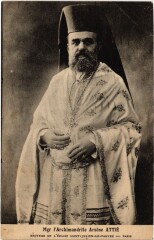 Paris 5e Mgr Archimandrite A. Attie Eglise Saint-Julien-le-Pauvre à Paris 5e