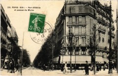 Rue d'Alésia et avenue du Maine à Paris 14e