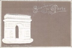 Paris Arc de Triomphe de l'Etoile Embossed