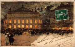 Paris l'Opera Litho