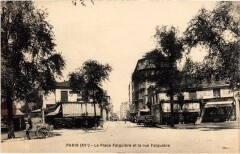 La Place Falguière et la rue Falguière à Paris 15e