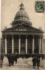 Paris Funerailles de M. Berthelot Decoration du Pantheon