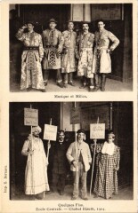 Paris 3e Ecole Centrale qqs Fiss Chahut Bizuth 1904 à Paris 3e