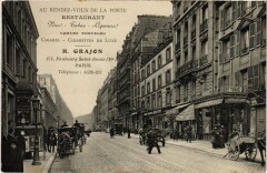 Paris 10e 174, Faug Saint-Denis Restaurant H. Grajon à Paris 10e