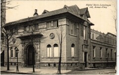 Carte postale ancienne Hôpital Marie-Lannelongue - Avenue d'Ivry
                                                                     à Paris 13e
                                