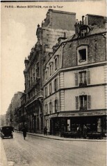 Maison Berthon, rue de la Tour à Paris 16e
