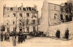 Carte postale ancienne Montmartre - Journée du 18 Mars 1871
                                                                     à Paris 18e
                                