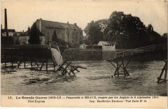 Passerelle a Meaux coupee par les Anglais France à Meaux