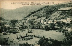 Chateauneuf les Bains La Montjic et le Pont de Chambon France