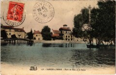 Samois s Seine Pont de Bois et la Seine France