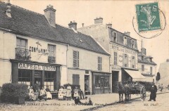 Le Perray - Le Cafe De L'Union - Maison Foucher - Attelage - cpa rare