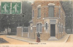 Savigny Sur Orge - La Poste - cliché colorisé -
																					91600 Savigny-sur-Orge
																			