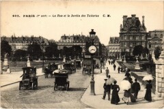 Paris 1e Rue et Jardin des Tuileries à Paris 1er