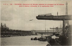 Paris Plongeon dans la Seine 1909 Delbord