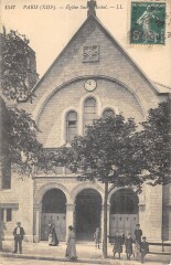 Carte postale ancienne Eglise Saint-Michel
                                                                     à Paris 17e
                                