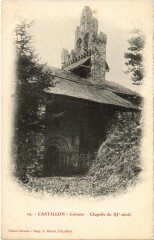 Castillon Calvaire Chapelle du XIe siécle Ariege