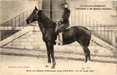 Militaire Verdun - Le Colonel Jacquot, Commandant le 166e à Verdun