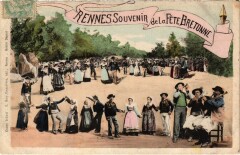 Rennes Souvenir de la Féte Bretonne à Rennes