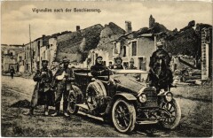 Vigneulles-les-Hattonchatel nach der Beschiessung - Auto