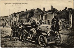 Vigneulles-les-Hattonchatel nach der Beschiessung - Auto