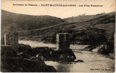 Environs de Roanne - Saint-Maurice-sur-Loire - Les Piles Romaines à Roanne